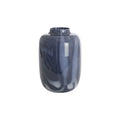 Ceramic Marble Finish Decorative Vase - Dark Blue, Modern Home Accent