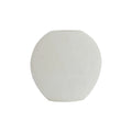 Minimalist White Ceramic Vase - Modern Decorative Home Accent