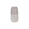 Modern Speckled Ceramic Vase with Textured Gray Finish