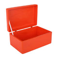 Vibrant Orange Decorative Storage Box with Lid