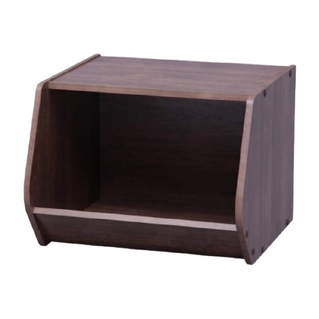 Modern Wooden Storage Box with Open Design for Organized Display